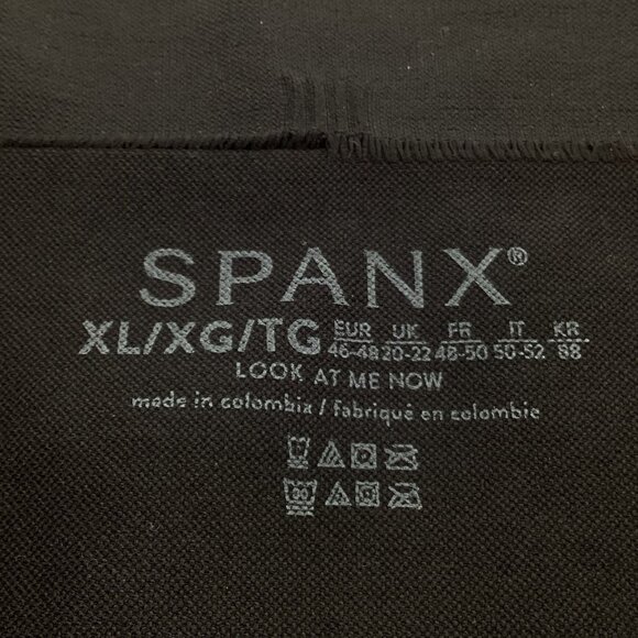 SPANX Womens Sz XL EcoCare Look At Me Now High-Waisted Seamless Leggings Black - Picture 2 of 12